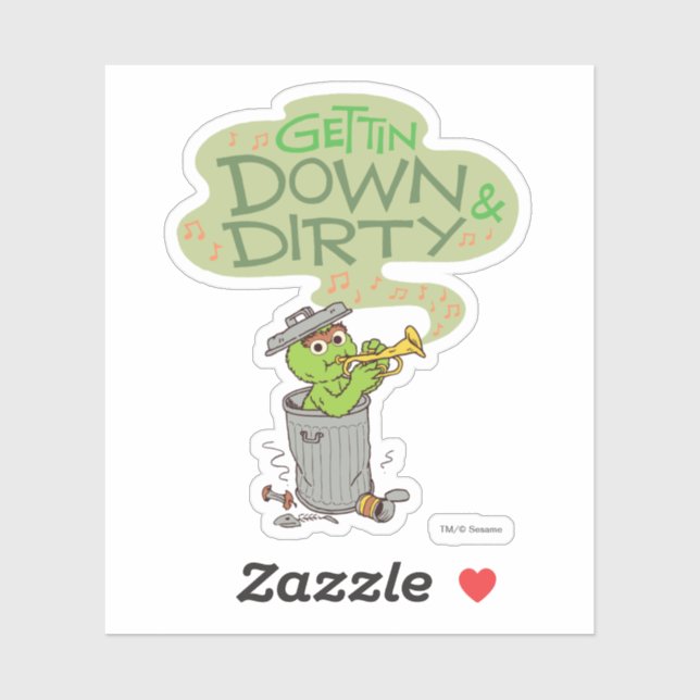 Oscar the Grouch | Gettin Down & Dirty Sticker (Sheet)