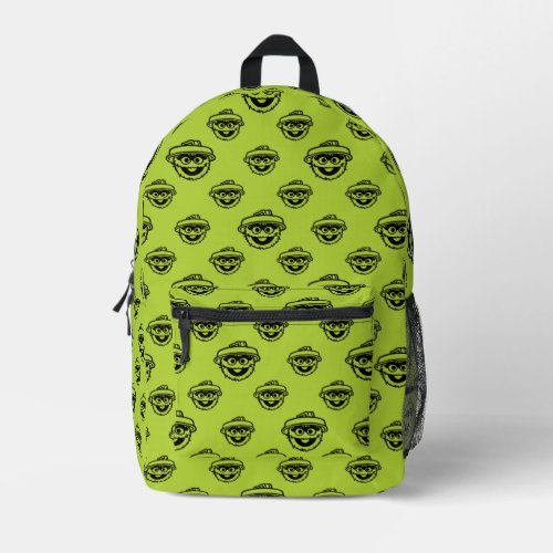 Oscar the Grouch Green Pattern Printed Backpack