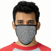 Oscar the Grouch | Grey Pattern Face Mask