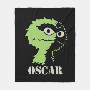 Oscar the Grouch Half Fleece Blanket