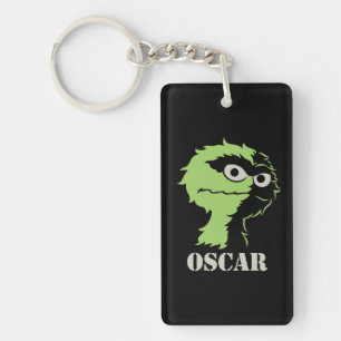 Oscar the Grouch Half Keychain