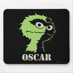 Oscar the Grouch Half Mouse Pad