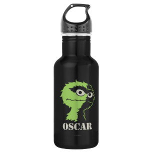 Oscar the Grouch Half Stainless Steel Water Bottle