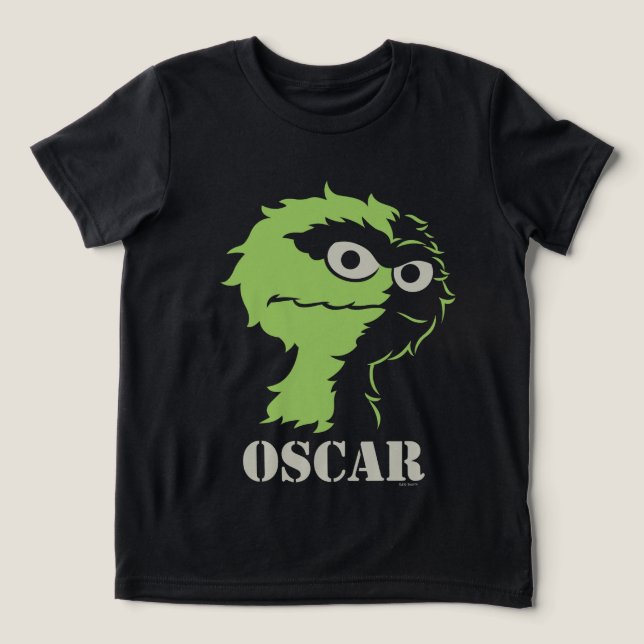 Oscar the Grouch Half Tri-Blend Shirt (Design Front)