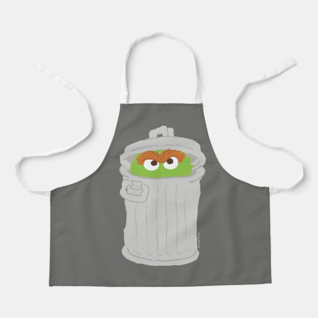 Oscar the Grouch & His Trash Can Apron (Front)