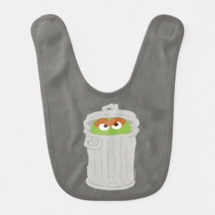 Oscar the Grouch & His Trash Can Baby Bib