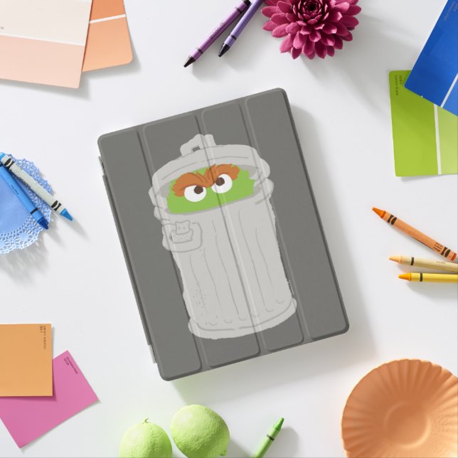 Oscar the Grouch & His Trash Can iPad Smart Cover (In Situ)