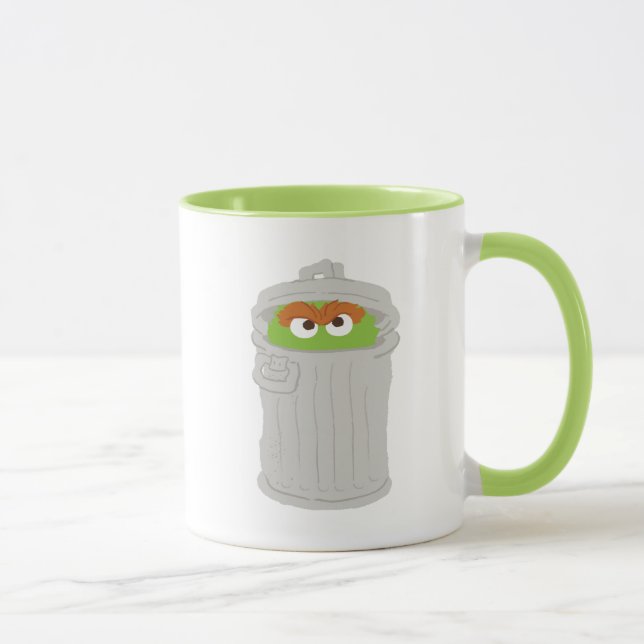 Oscar the Grouch & His Trash Can Mug (Right)