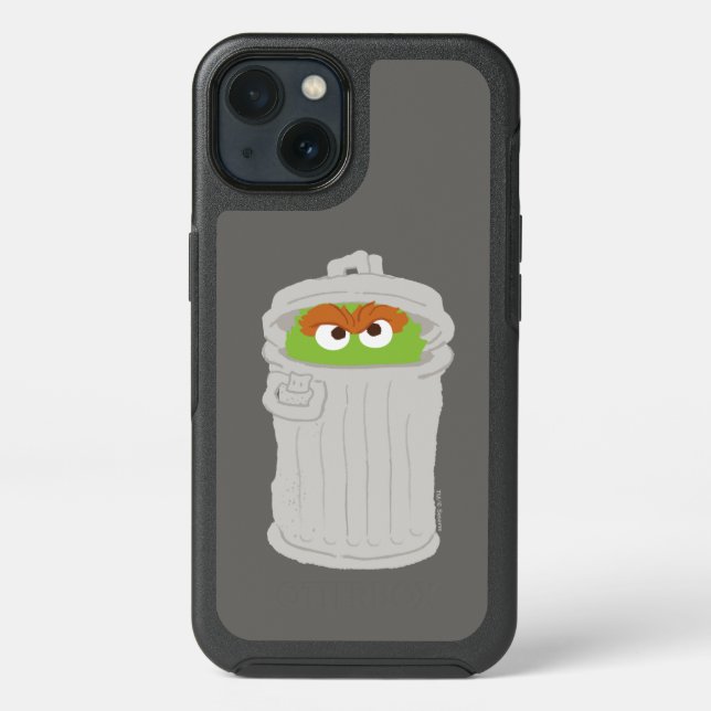 Oscar the Grouch & His Trash Can Otterbox iPhone Case (Back)
