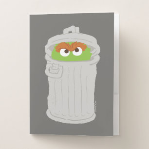 Oscar the Grouch & His Trash Can Pocket Folder