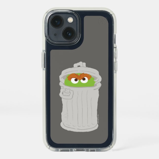 Oscar the Grouch & His Trash Can Speck iPhone 13 Case (Front)