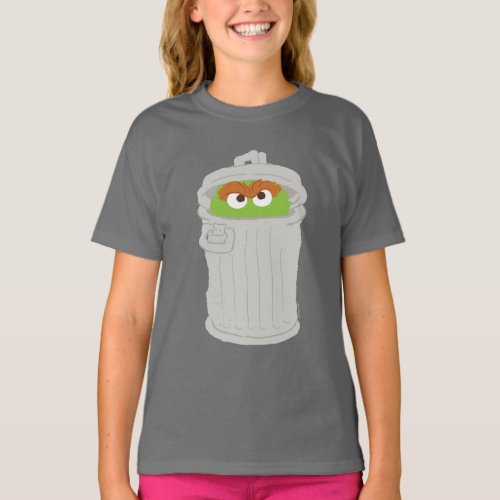 Oscar the Grouch  His Trash Can T_Shirt