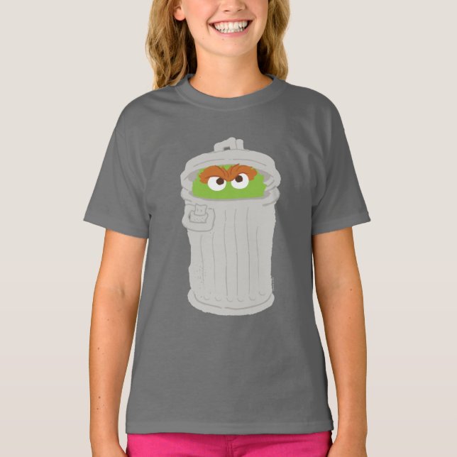 Oscar the Grouch & His Trash Can T-Shirt (Front)