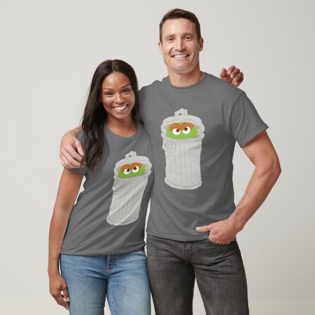 Oscar the Grouch & His Trash Can T-Shirt (Unisex)
