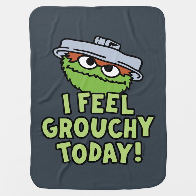 Oscar the Grouch | I Feel Grouchy Today! Baby Blanket (Front)