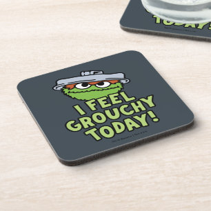 Oscar the Grouch   I Feel Grouchy Today! Beverage Coaster