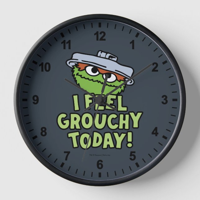 Oscar the Grouch | I Feel Grouchy Today! Clock (Front)