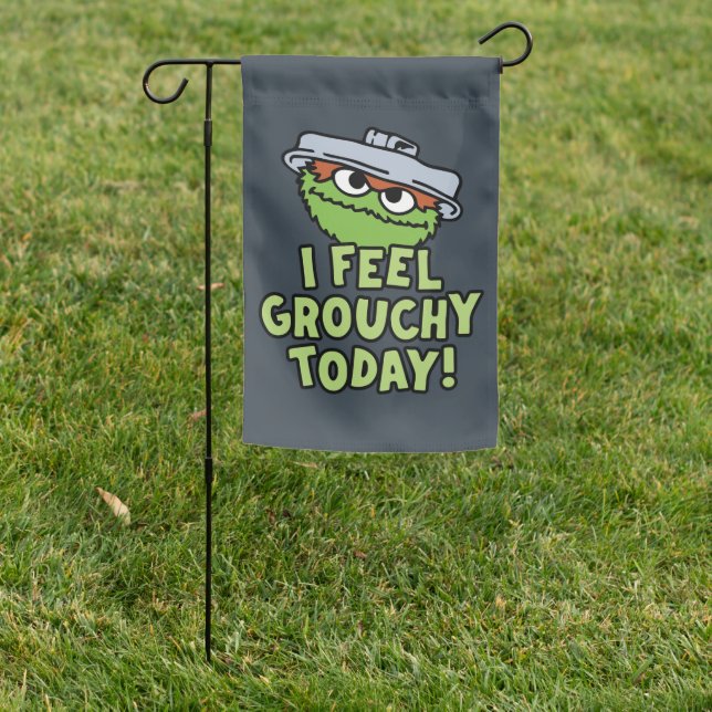 Oscar the Grouch | I Feel Grouchy Today! Garden Flag (In SItu)