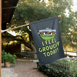 Oscar the Grouch I Feel Grouchy Today! House Flag