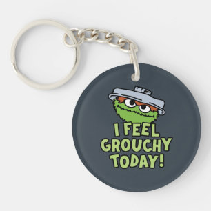 Oscar the Grouch   I Feel Grouchy Today! Keychain