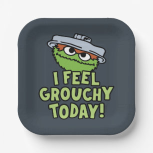 Oscar the Grouch I Feel Grouchy Today! Paper Plates