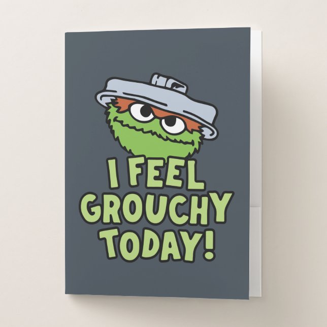 Oscar the Grouch | I Feel Grouchy Today! Pocket Folder (Front)