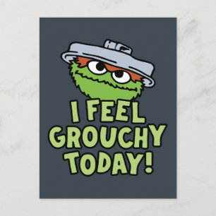 Oscar the Grouch I Feel Grouchy Today! Postcard