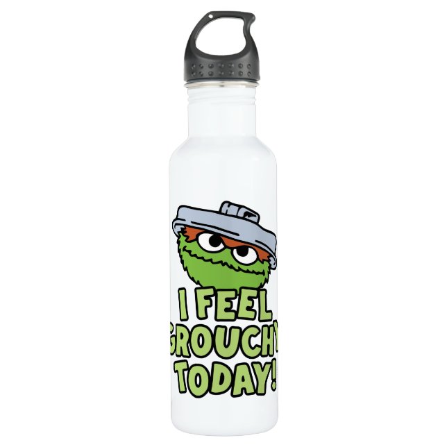 Oscar the Grouch | I Feel Grouchy Today! Stainless Steel Water Bottle (Front)