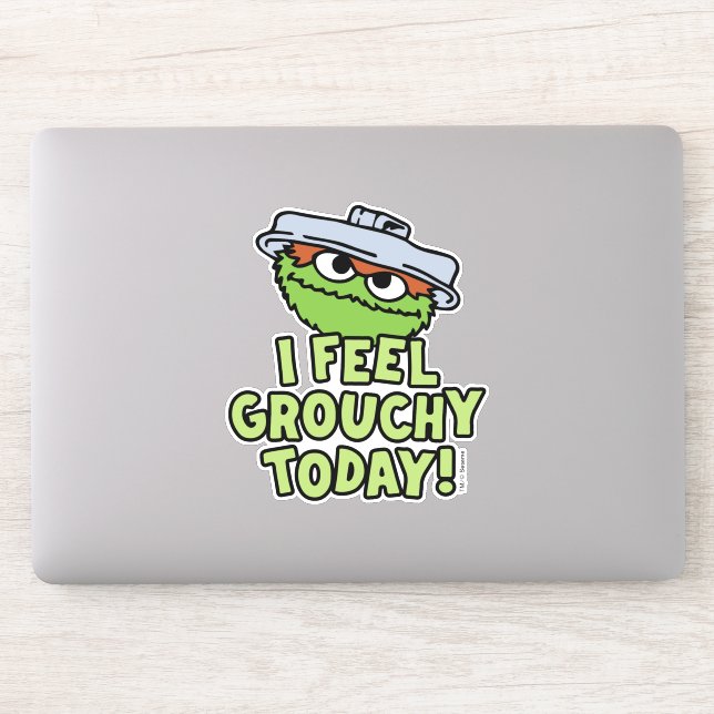 Oscar the Grouch | I Feel Grouchy Today! Sticker (Computer)