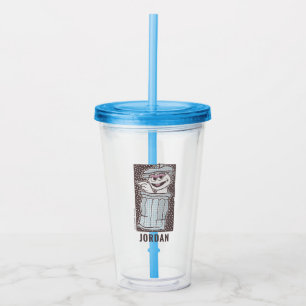 Oscar the Grouch Kiss My Can Acrylic Tumbler
