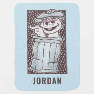 Oscar the Grouch Kiss My Can Baby Blanket