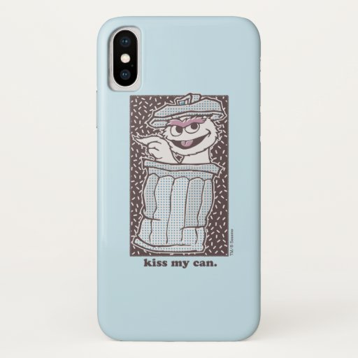 Oscar the Grouch | Kiss My Can iPhone X Case