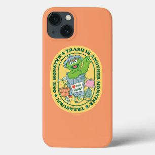 Oscar the Grouch   Monster Treasure Badge iPhone 13 Case