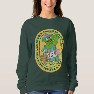 Oscar the Grouch Monster Treasure Badge Sweatshirt