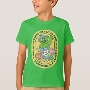 Oscar the Grouch Monster Treasure Badge T-Shirt