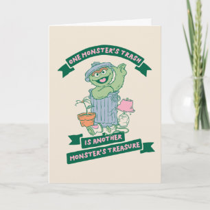 Oscar the Grouch Monster Treasure Graphic Card