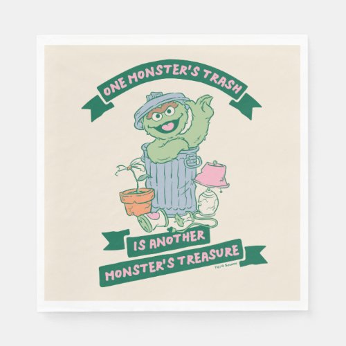 Oscar the Grouch  Monster Treasure Graphic Napkins