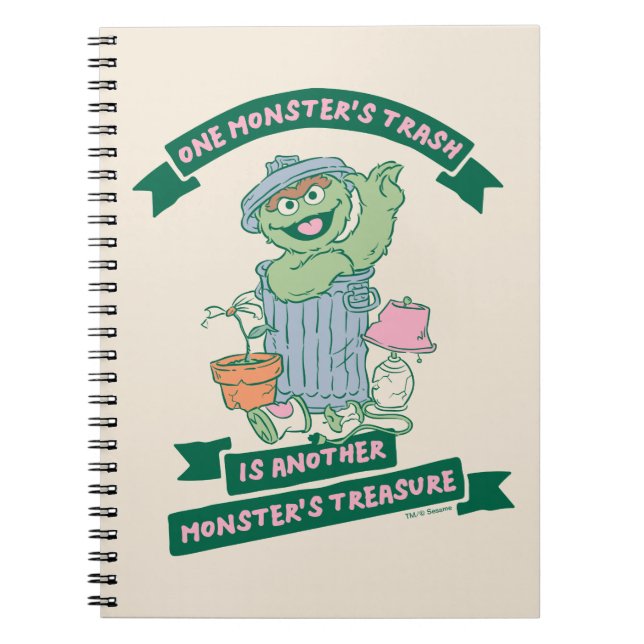 Oscar the Grouch | Monster Treasure Graphic Notebook (Front)