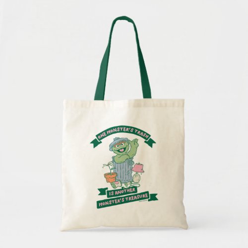Oscar the Grouch  Monster Treasure Graphic Tote Bag