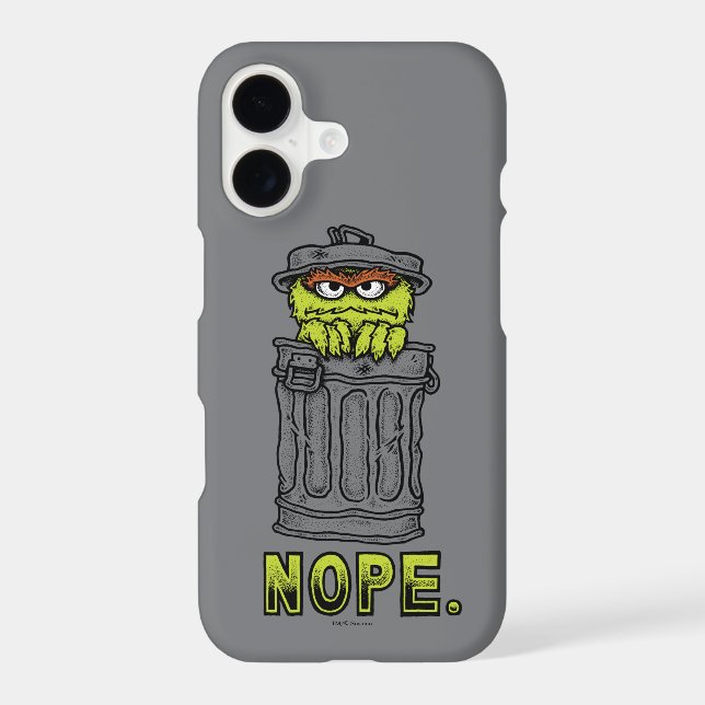 Oscar the Grouch - Nope. Case-Mate iPhone Case (Back)
