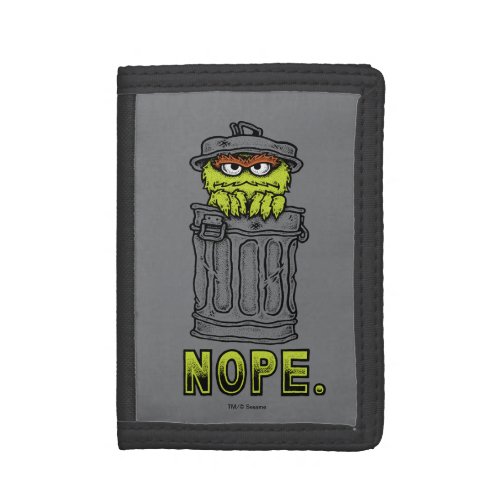 Oscar the Grouch _ Nope Tri_fold Wallet