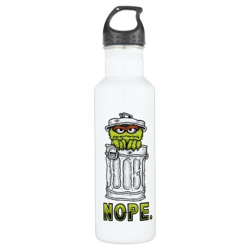 Oscar the Grouch _ Nope Water Bottle