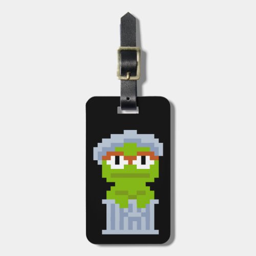 Oscar the Grouch Pixel Art Luggage Tag