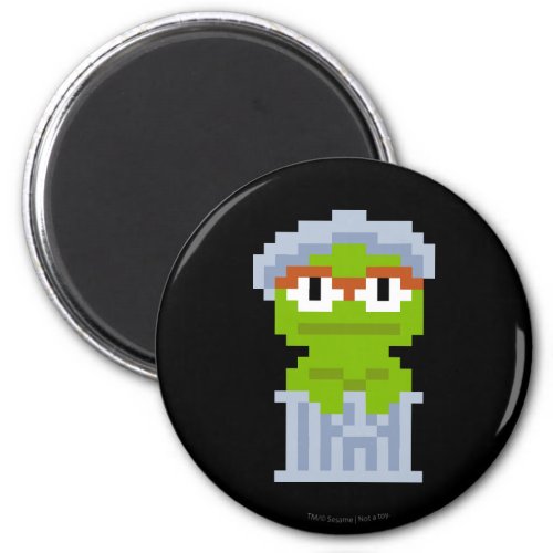 Oscar the Grouch Pixel Art Magnet
