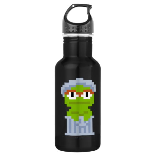 Oscar the Grouch Pixel Art Stainless Steel Water Bottle