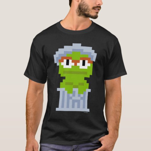 Oscar the Grouch Pixel Art T_Shirt