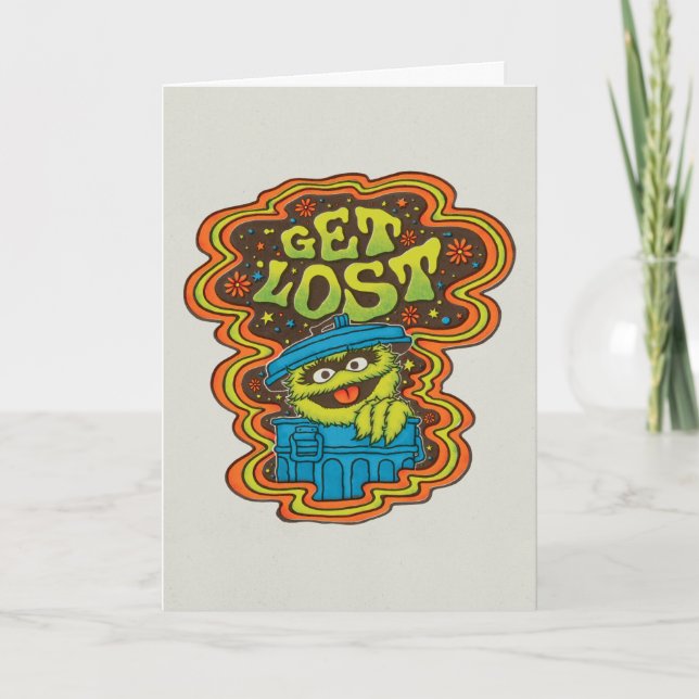 Oscar the Grouch | Psychedelic Card (Front)