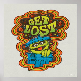 Oscar the Grouch   Psychedelic Poster
