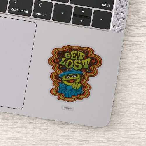 Oscar the Grouch  Psychedelic Sticker