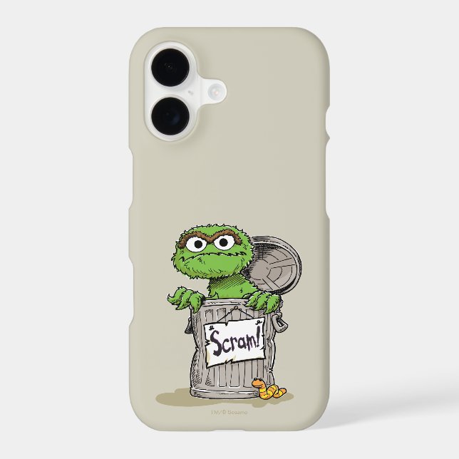 Oscar the Grouch Scram Case-Mate iPhone Case (Back)